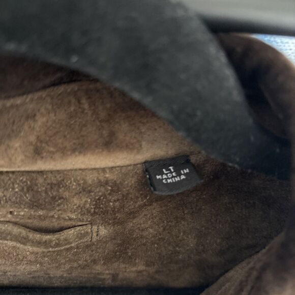 Roundtree & Yorke Men’s Genuine Leather Zip Up Jacket Size LT 9/10 Condition - Picture 2 of 8